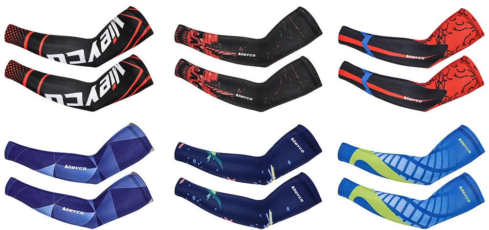 Game Arm Sleeves Bicycle Sleeves UV Protection Running Cycling Sleeves Sunscreen Arm Warmer Sun Mtb Arm Cover Cuff