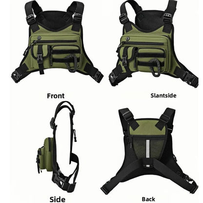 Outdoor Tactical Vest Multi-Functional Waterproof Wear-resistant Vest Backpack Men's Tactical Chest Bag for Hunting