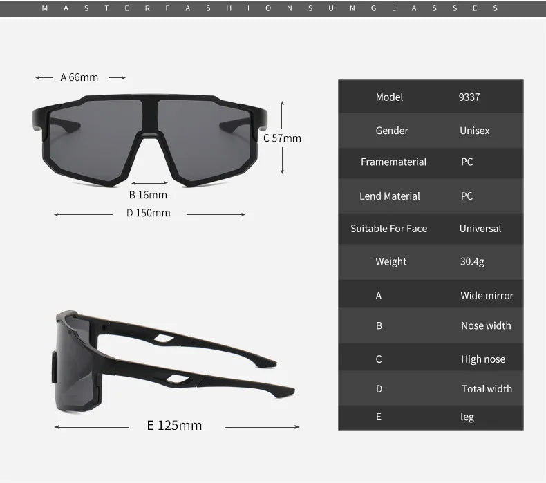 Outdoor Sport Goggle Women Sunglasses for  Riding Mountain Bikes Windproof UV Resistant Sun Glasses Punk Protection Sunglasses