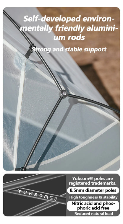 Naturehike Mongar 2 UL/PRO/Base Tent Camping 1-3 Person Tent Outdoor Travel 15D Waterproof Ultralight Backpacking Shelter Tent