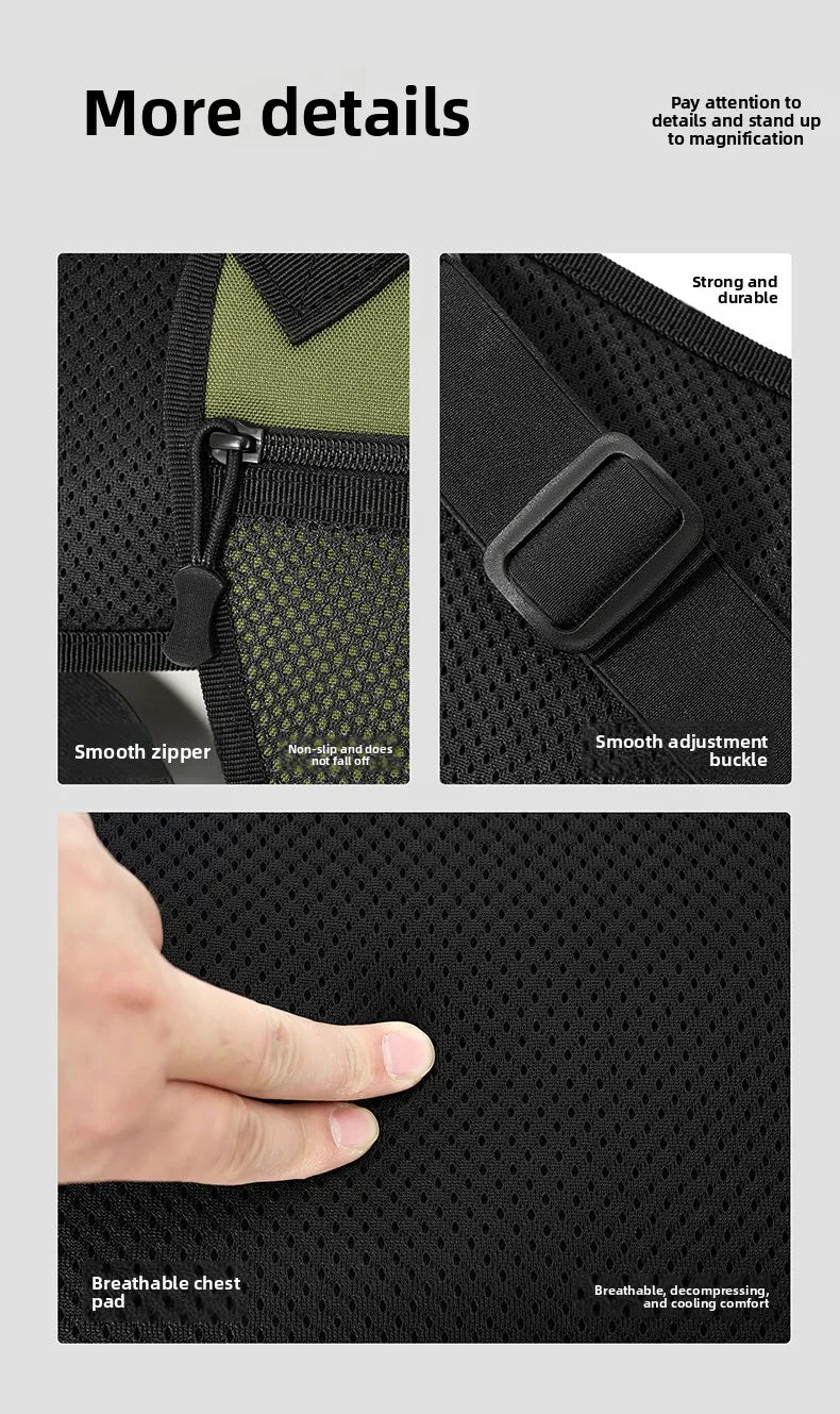 Outdoor Tactical Vest Multi-Functional Waterproof Wear-resistant Vest Backpack Men's Tactical Chest Bag for Hunting
