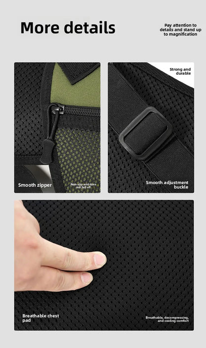 Outdoor Tactical Vest Multi-Functional Waterproof Wear-resistant Vest Backpack Men's Tactical Chest Bag for Hunting