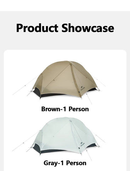 Naturehike Mongar 2 UL/PRO/Base Tent Camping 1-3 Person Tent Outdoor Travel 15D Waterproof Ultralight Backpacking Shelter Tent