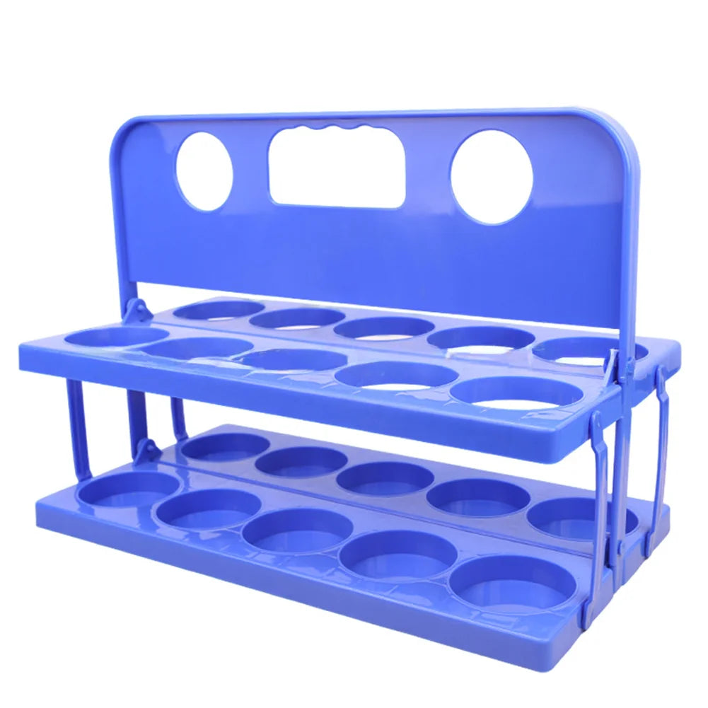 10-Compartment Foldable Sports Water Bottle Holder For Gyms And Cycling Teams Itness Equipment Accessories