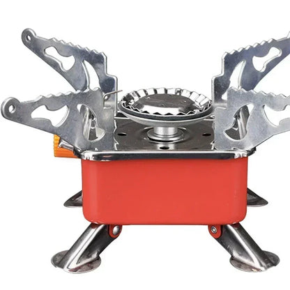 Portable Burner Camping Foldable Windproof Outdoor Gas Tank Stove for Backpacking Camping Hiking Picnic Camping Burner BBQ Grill