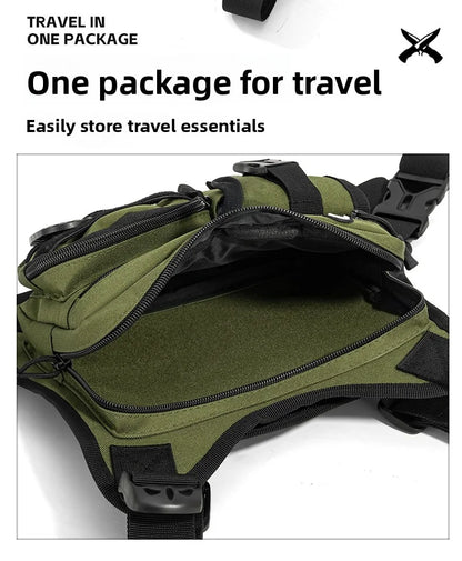 Outdoor Tactical Vest Multi-Functional Waterproof Wear-resistant Vest Backpack Men's Tactical Chest Bag for Hunting