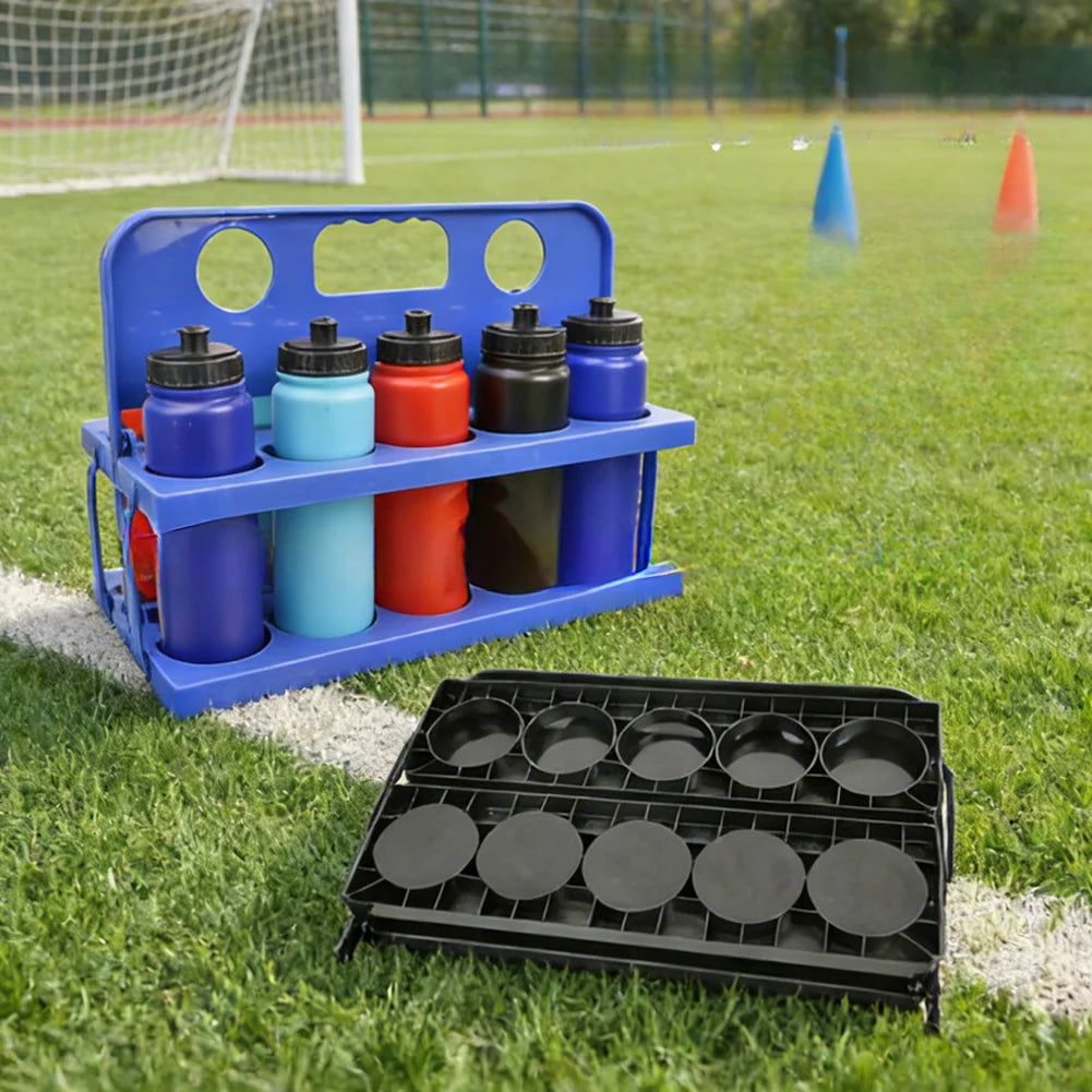 10-Compartment Foldable Sports Water Bottle Holder For Gyms And Cycling Teams Itness Equipment Accessories