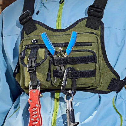 Outdoor Tactical Vest Multi-Functional Waterproof Wear-resistant Vest Backpack Men's Tactical Chest Bag for Hunting