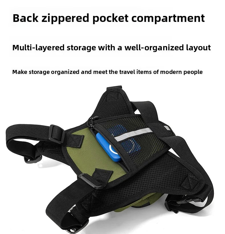 Outdoor Tactical Vest Multi-Functional Waterproof Wear-resistant Vest Backpack Men's Tactical Chest Bag for Hunting