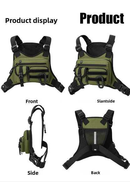 Outdoor Tactical Vest Multi-Functional Waterproof Wear-resistant Vest Backpack Men's Tactical Chest Bag for Hunting