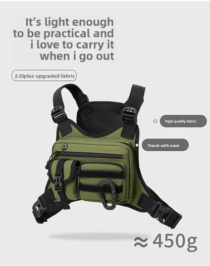 Outdoor Tactical Vest Multi-Functional Waterproof Wear-resistant Vest Backpack Men's Tactical Chest Bag for Hunting