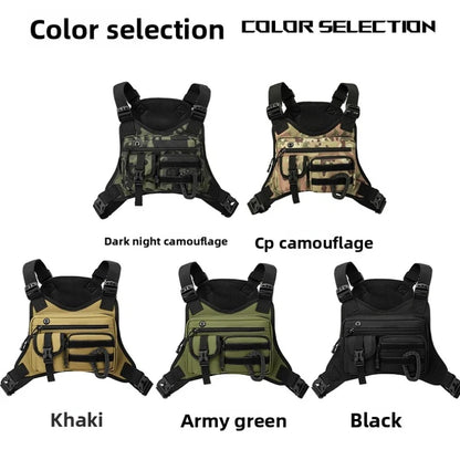 Outdoor Tactical Vest Multi-Functional Waterproof Wear-resistant Vest Backpack Men's Tactical Chest Bag for Hunting