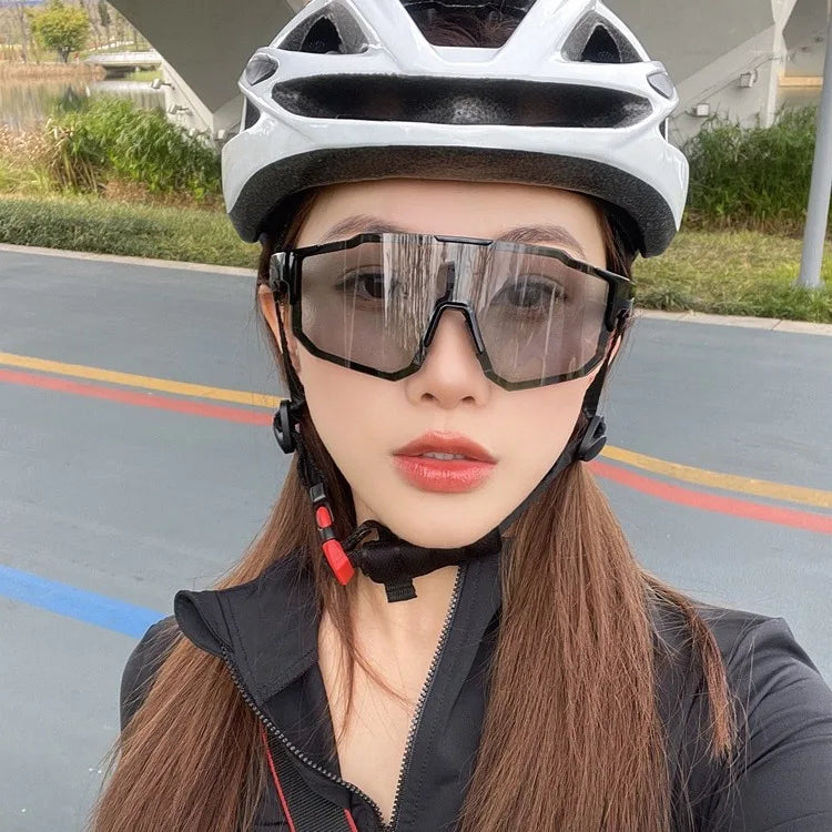 Outdoor Sport Goggle Women Sunglasses for  Riding Mountain Bikes Windproof UV Resistant Sun Glasses Punk Protection Sunglasses
