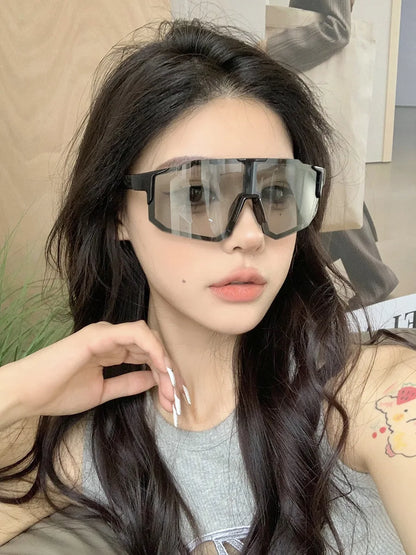 Outdoor Sport Goggle Women Sunglasses for  Riding Mountain Bikes Windproof UV Resistant Sun Glasses Punk Protection Sunglasses