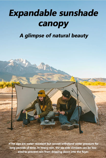 Naturehike Mongar 2 UL/PRO/Base Tent Camping 1-3 Person Tent Outdoor Travel 15D Waterproof Ultralight Backpacking Shelter Tent